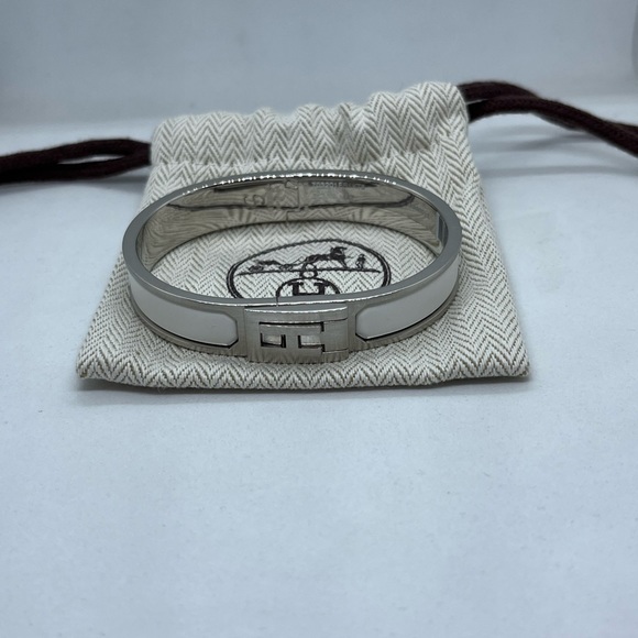 HERMES Jet bracelet size T5 blanc mat men - Picture 3 of 4